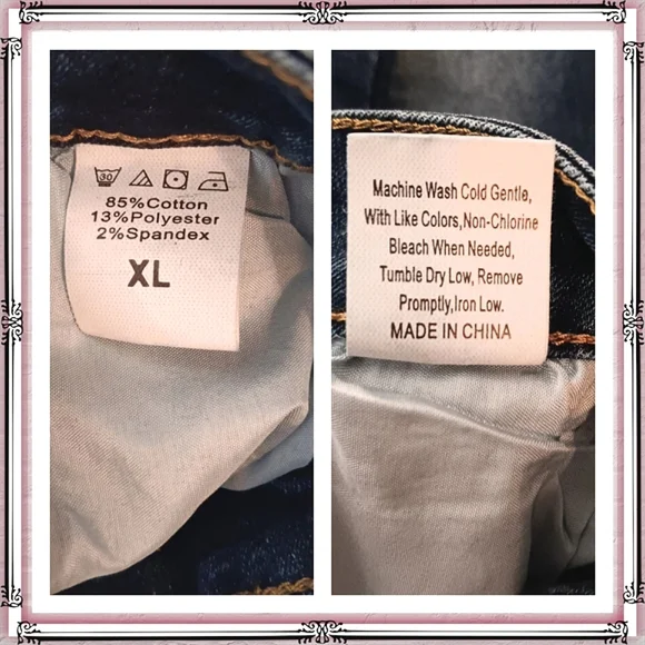 Blue Denim Midi Jean Skirt Size XL - Picture 9 of 9